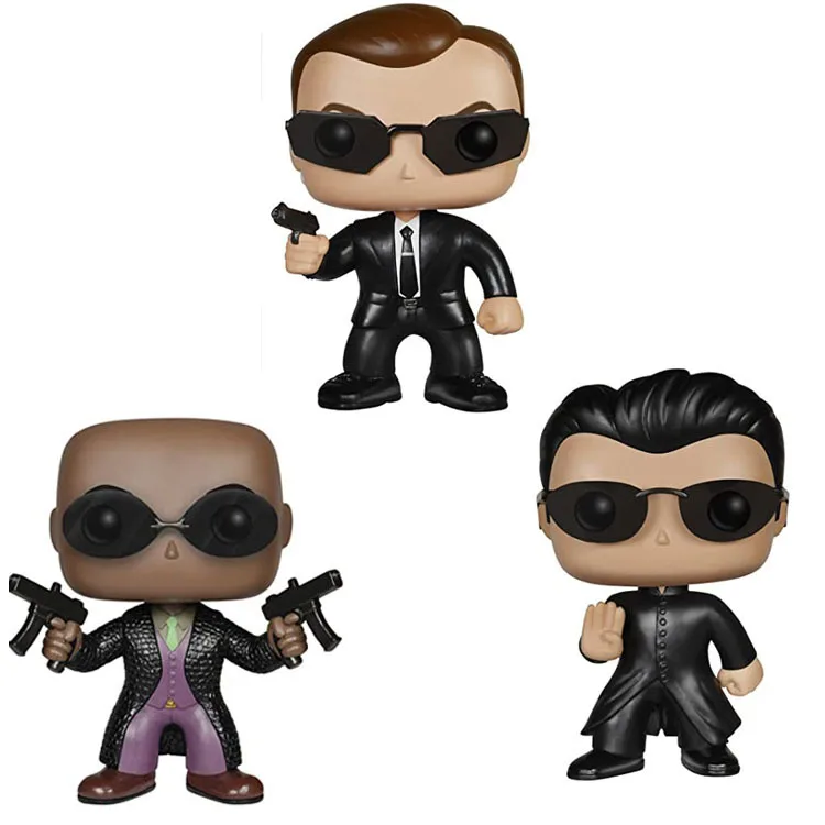 

The Matrix Q version Smith Morpheus Neo 157#158#159# Vinyl Figure Collection Model Toys 10cm