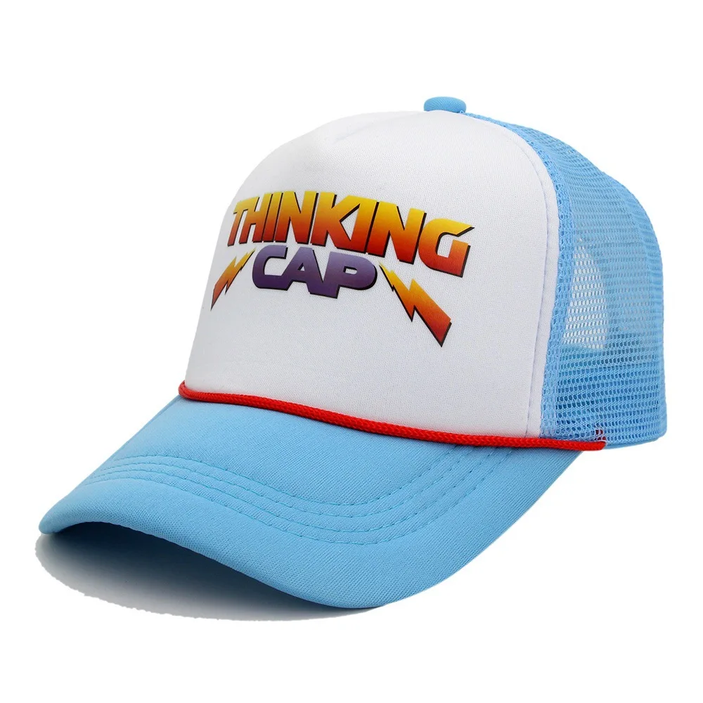 

Бейсболка с надписью Thinking CAP HellFire Club, бейсболка для лагеря с надписью «знаем где», костюм для косплея сезона 4 года, Кепка-тракер унисекс с надписью «Монтаук Дастин»