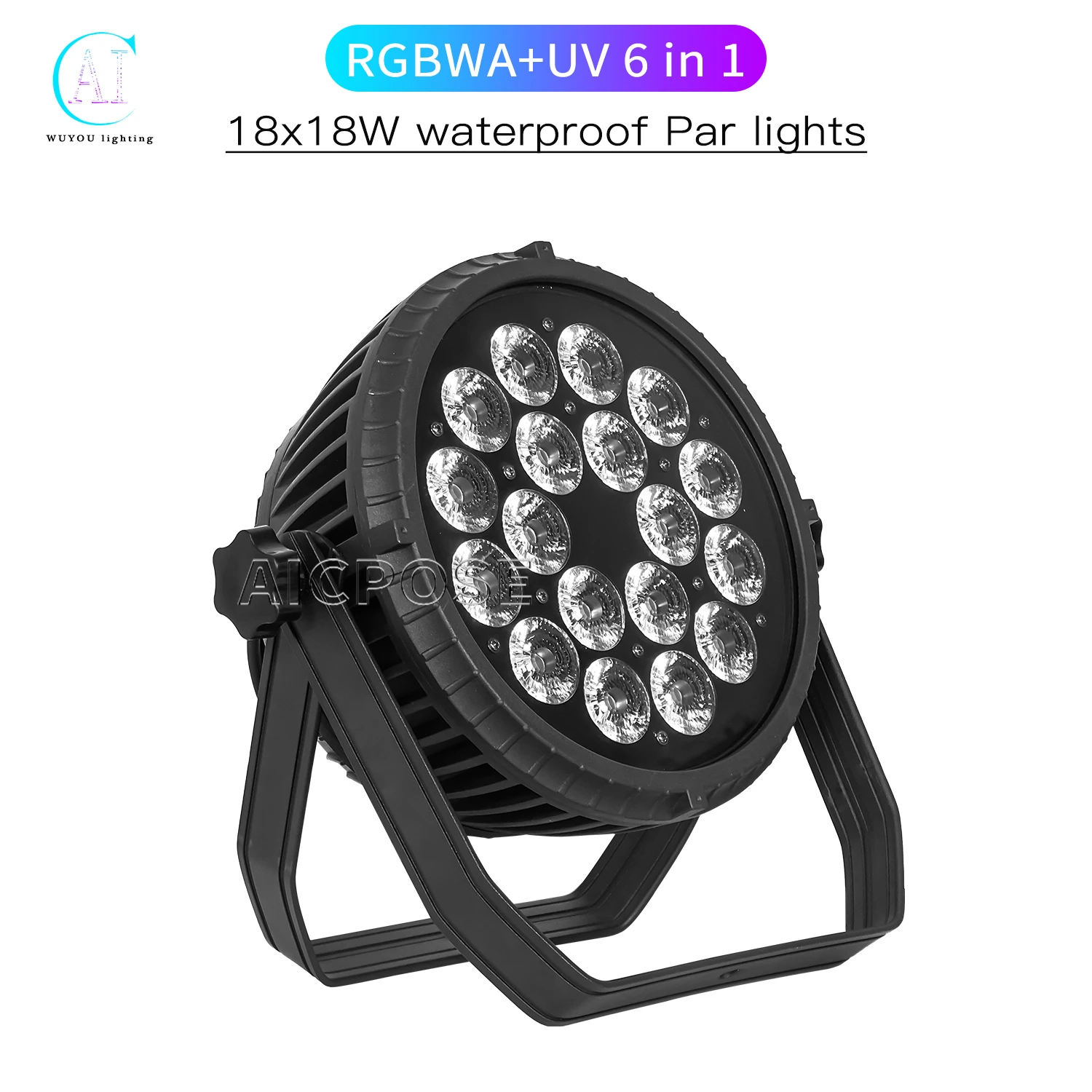 

18x12W RGBW/18x18WRGBWA+UV 6 in 1 LED Par Light Outdoor Show Waterproof Stage Light DMX Control Professional DJ Disco Equipment