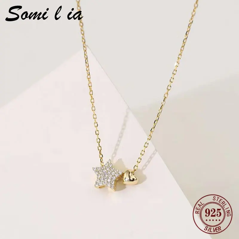 Женское ожерелье из серебра 100% пробы 18 К