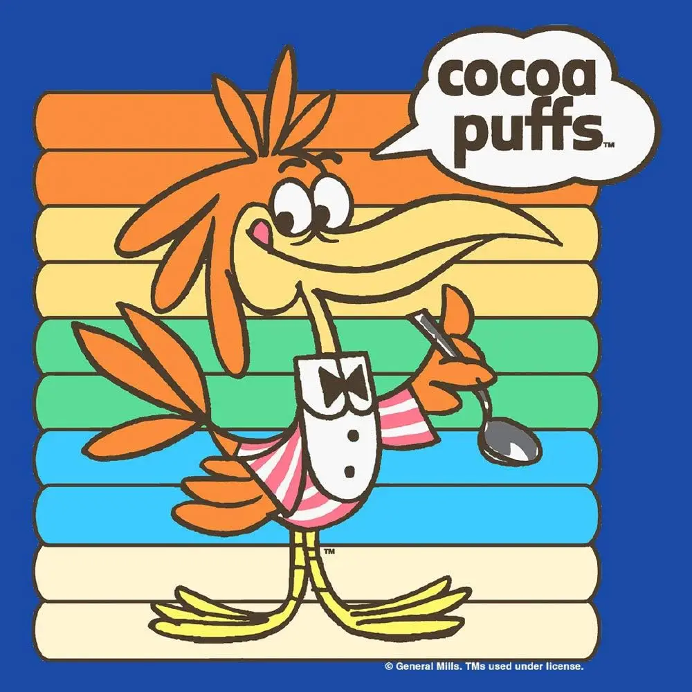 Мужская футболка Luv с какао-пухами - рубашка в стиле ретро Sonny Cuckoo Bird Cereal