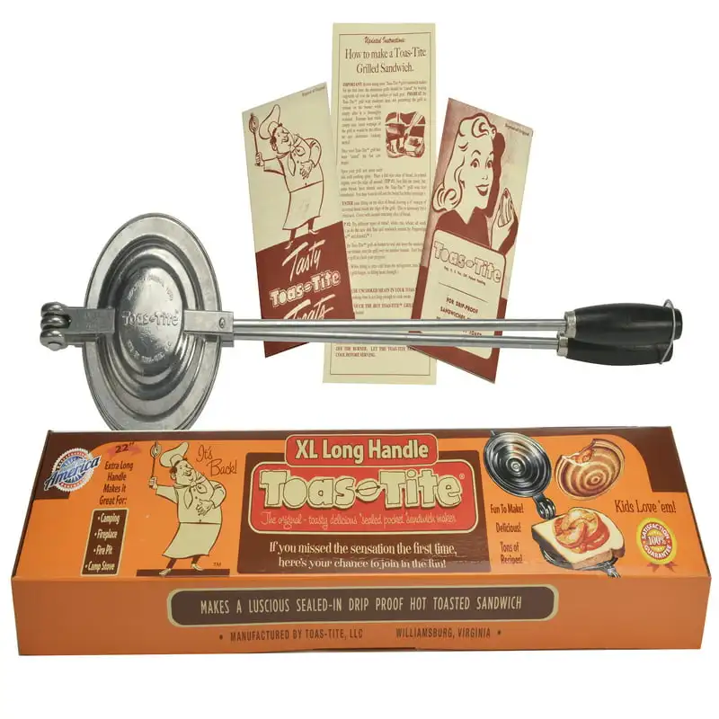 

Extra Long Handled Pocket Sandwich Grill and Camper Pie Iron