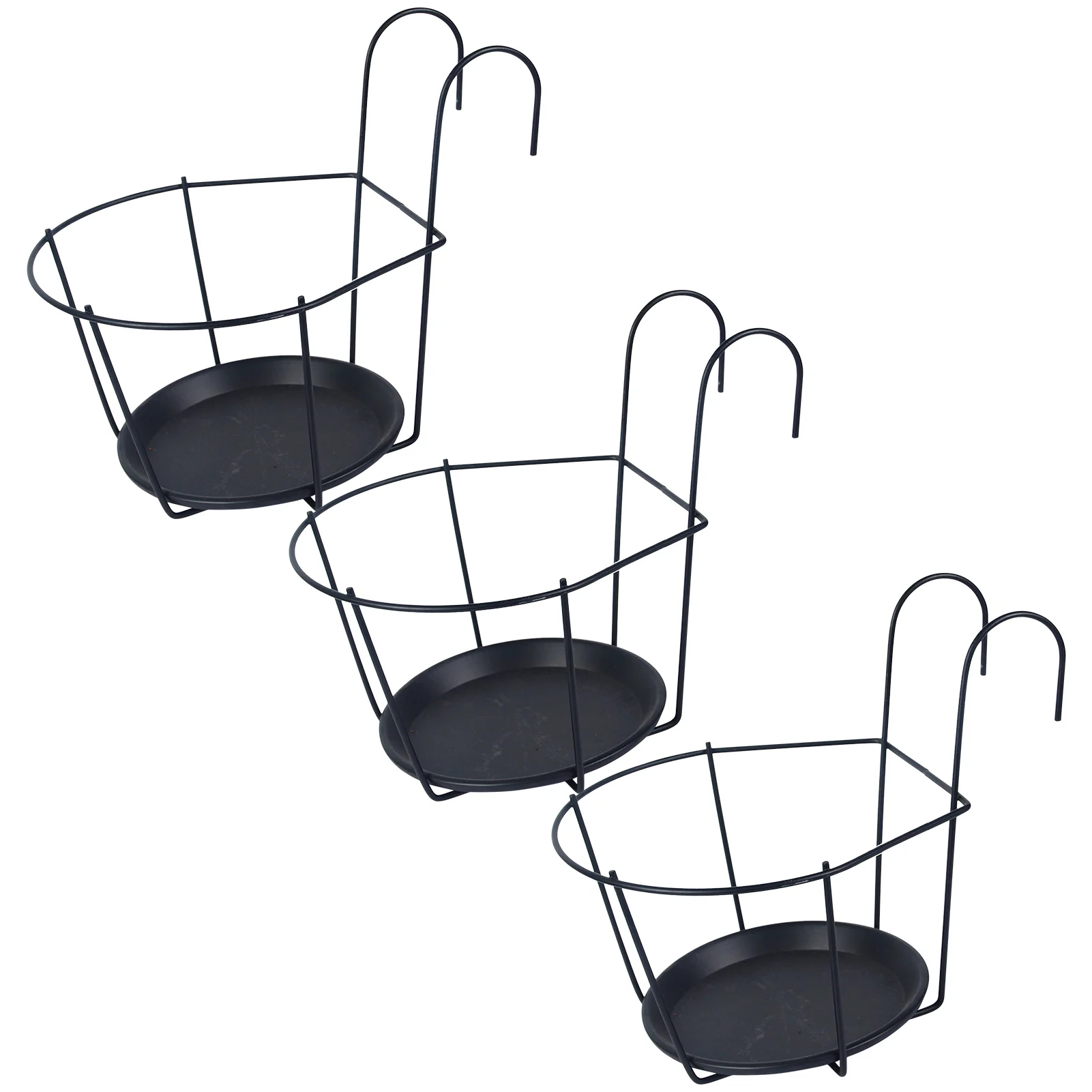 

3 шт., подвесные железные полки для хранения растений