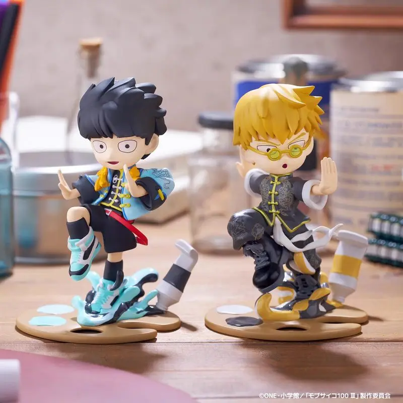 Фото Коллекционная фигурка Bushiroad Creative Anime Figure Mob Psycho 100 в китайском стиле: Шигэо Кагэяма, Аратака Рейген, ПВХ, для декора рабочего стола №4