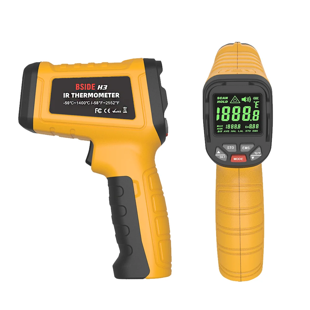 

H3 Infrared Thermometer Gun -50~1400°C Non Contact Handheld Digital Laser Automotive Maintenance For Bmw Tesla VW Benz Tool