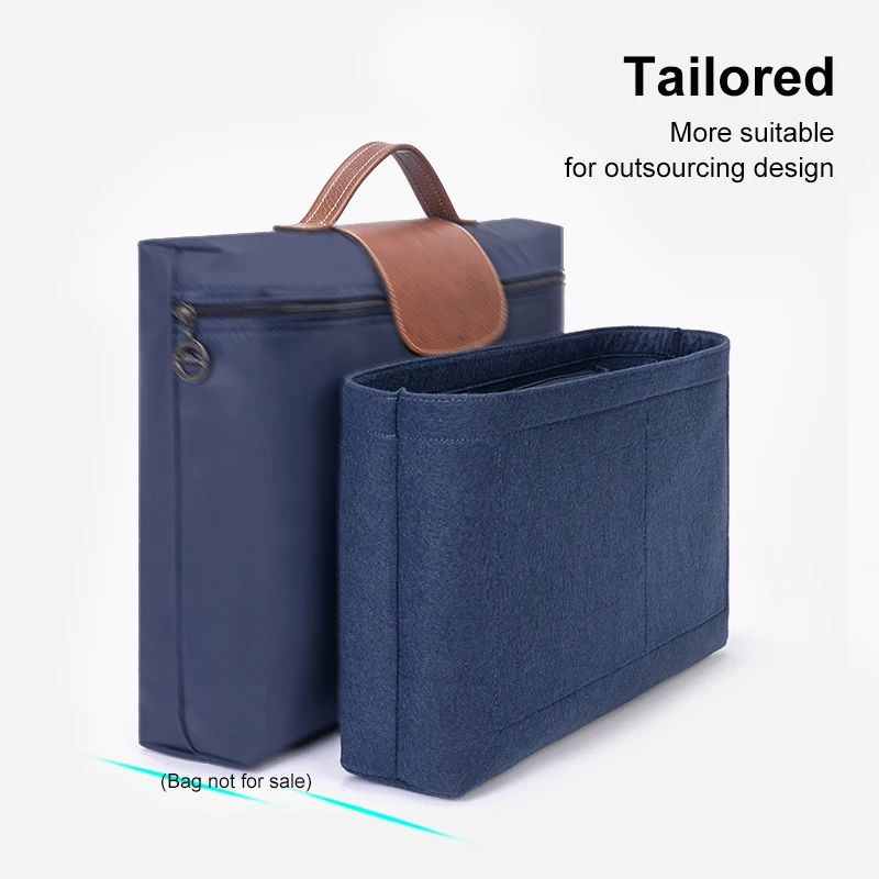 Organizer For Longchamp Club Briefcase Insert Bag luxury Women Felt Travel Linner Pouch Handbag Inner Purse
