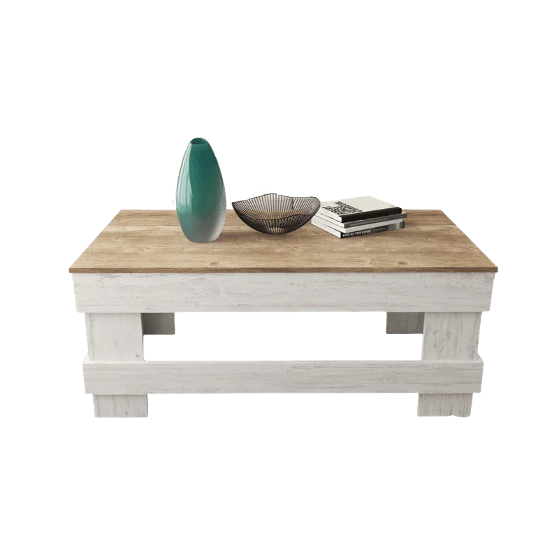 

Wood Coffee Table, Natural/White