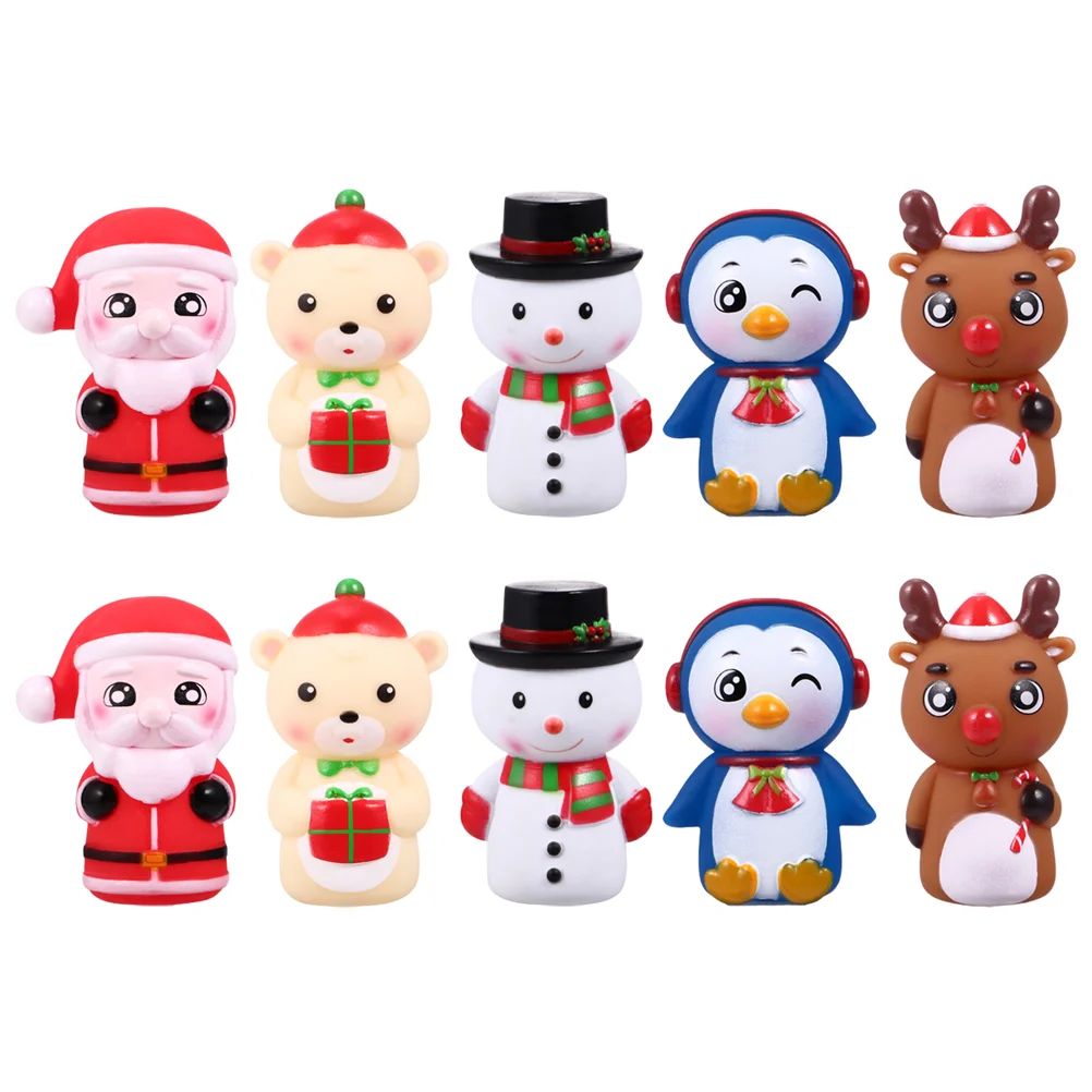 

Finger Puppets Hand Puppet Kids Christmas Toyscartoon Snowmantoddlers Toy Family Bulk Interactive Bath Mini Claus Goodie