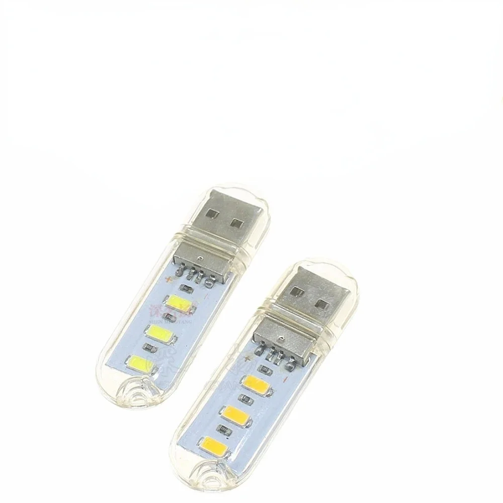 3 шт. портативная Настольная лампа с мини-USB