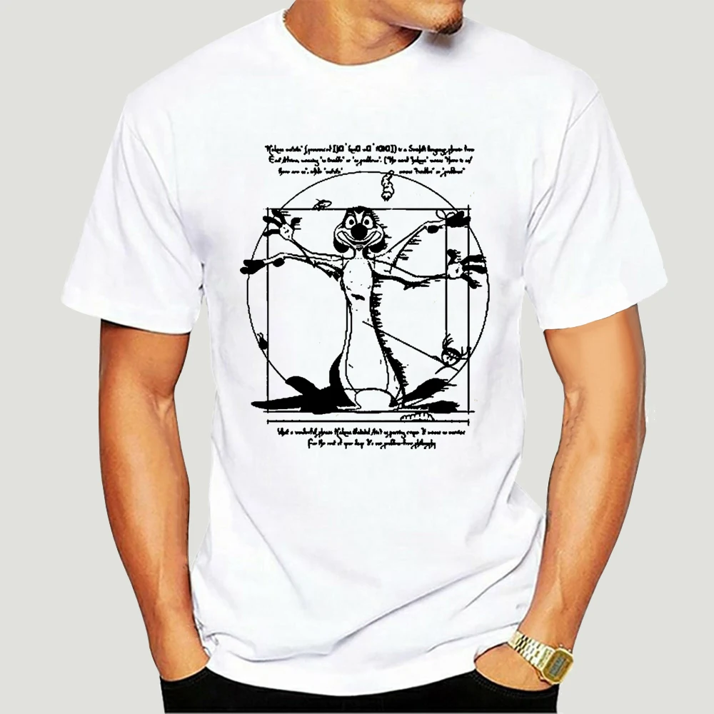 

Футболка с надписью 100% хлопка для мужчин и женщин, футболка с круглым вырезом, футболка с надписью «MATATA de Vitruvio», 9135X