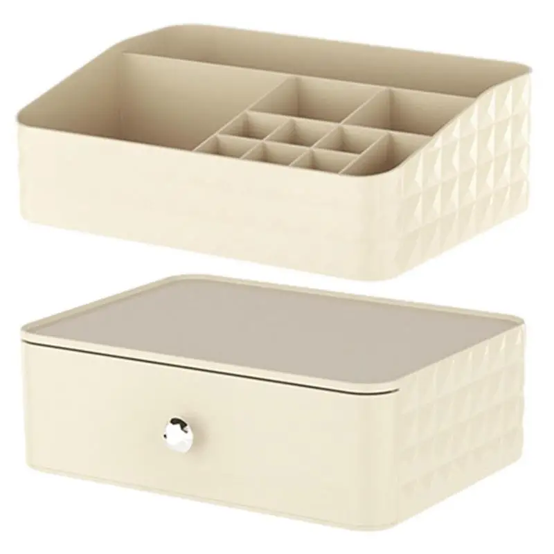 

Multipurpose Cosmetics Storage Box Portable Makeup Drawer Organizer Durable Skincare Containers For Eyeshadows Nail Paints