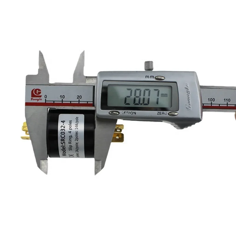 YUMO Контактное кольцо SRC032-4 4-контактный вращающийся разъем 32 мм