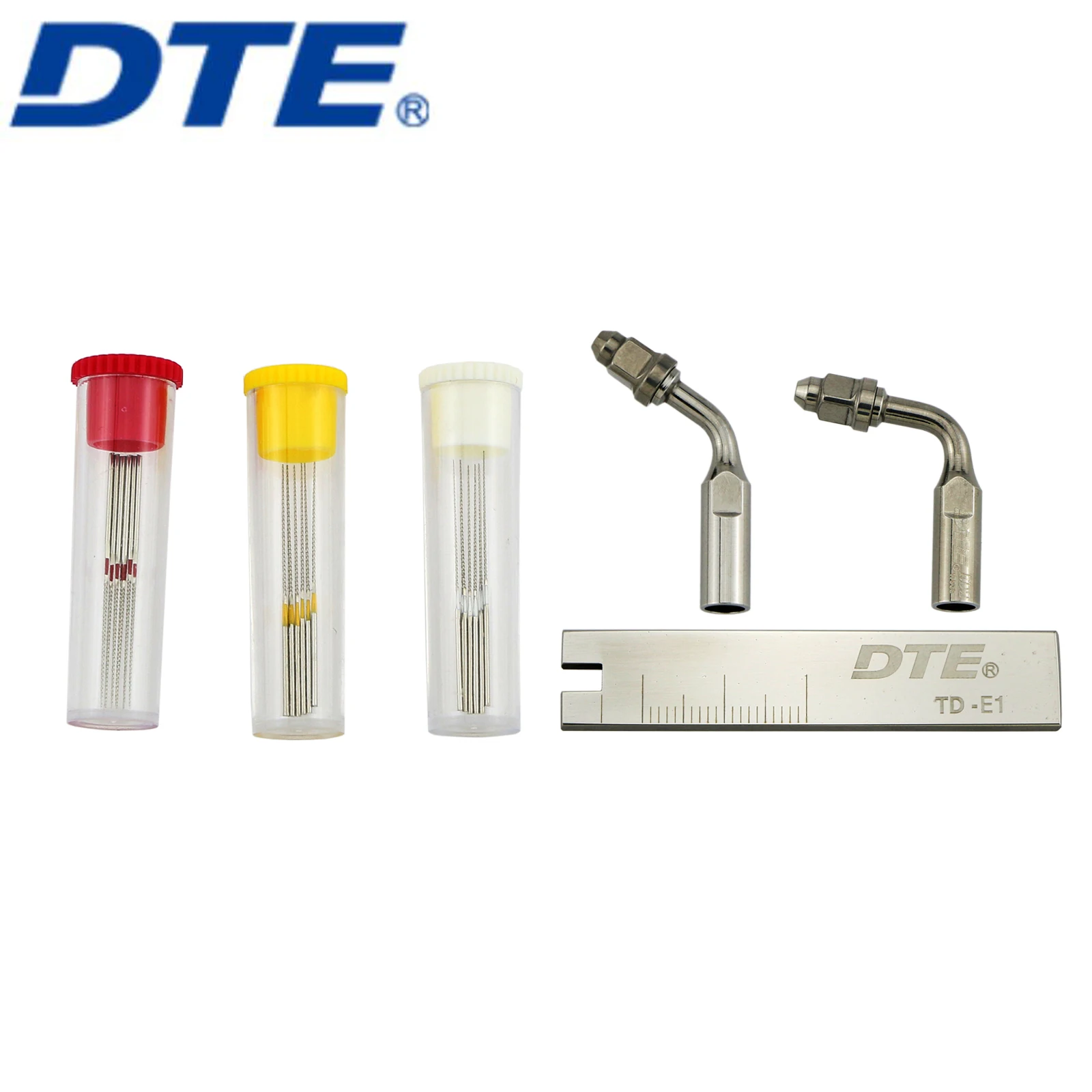 

Woodpecker DTE Dental U-File Endo Root Canal Cleaning Kit 120° 95° Holder ED1 ED2 Endodontic Tip Wrench Fit NSK SATELEC