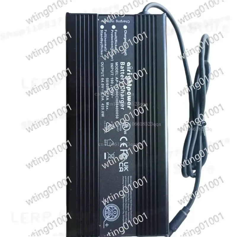 Фото Блок питания INMOTION RS 84V 5A (макс. 8A, 420W) с трехконтактным адаптером, сменный аксессуар для электросамоката №4