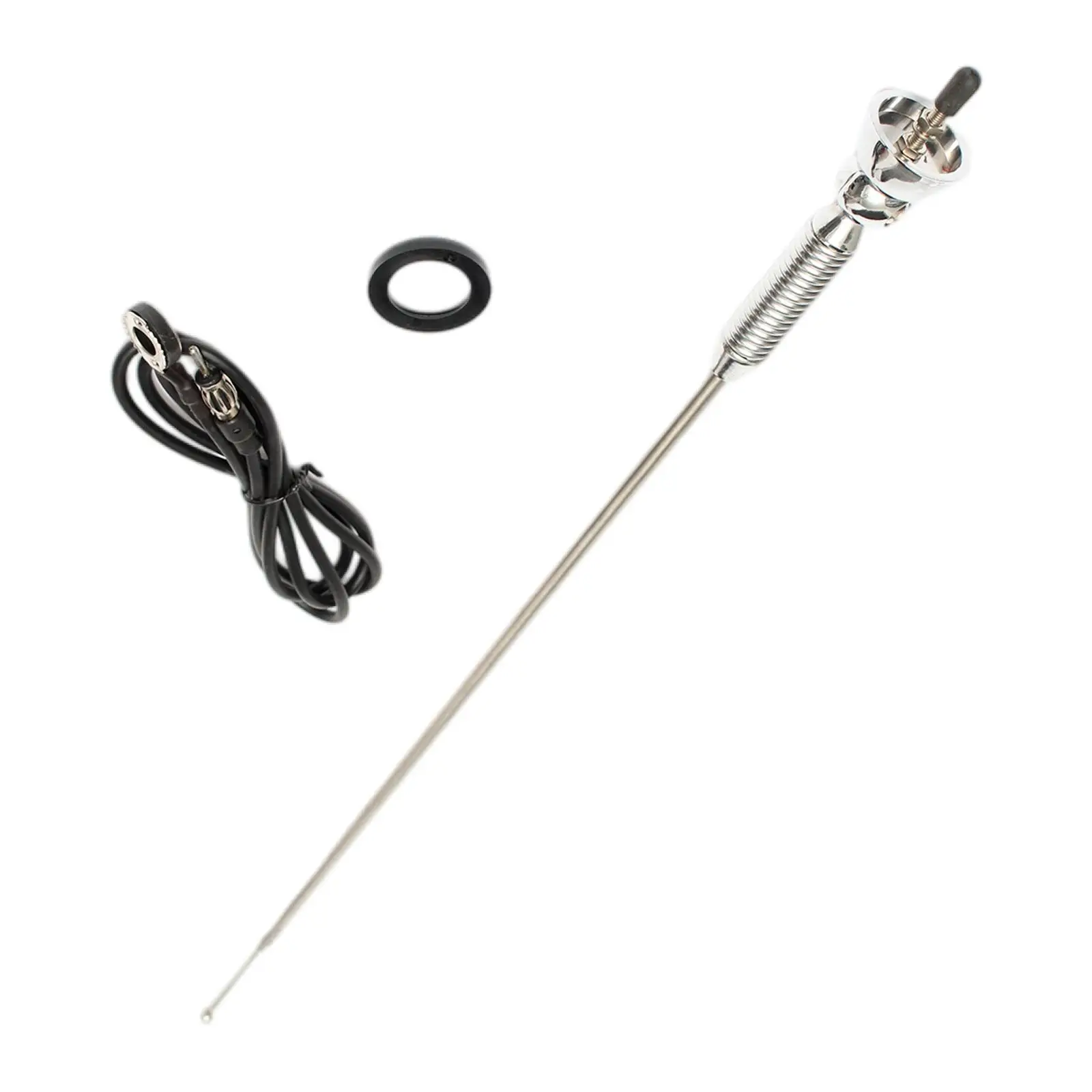 

Universal Car Radio Signal AM Aerial Silver with Extension Cable