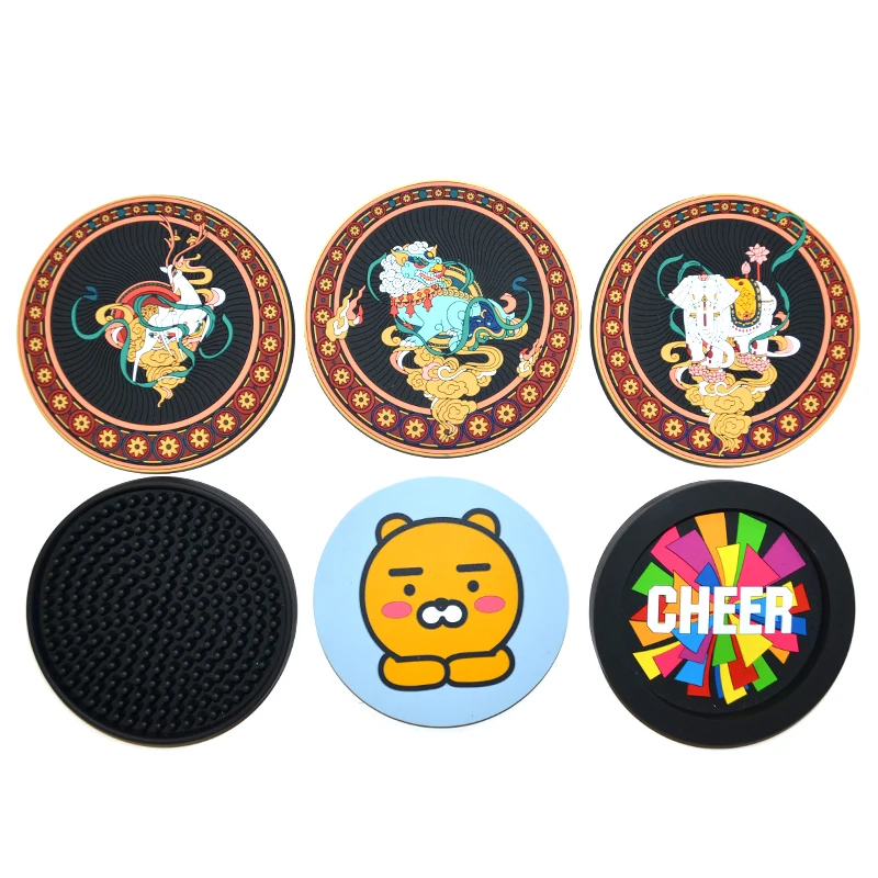 Изготовитель под заказ PVC мягкий резиновый подстаканник оригинальная