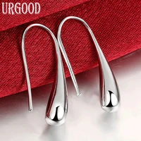 925 sterling silver water droplets raindrop earrings for women party engagement wedding fashion jewelry