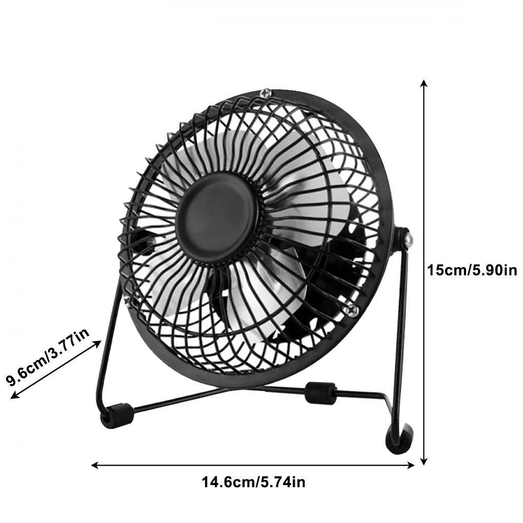 

USB Small Fan 4-Inch Mini Small Electric Fan Small Mute Home Office Student Dormitory Bed Bedside Desktop Mini Air Fan Cooler