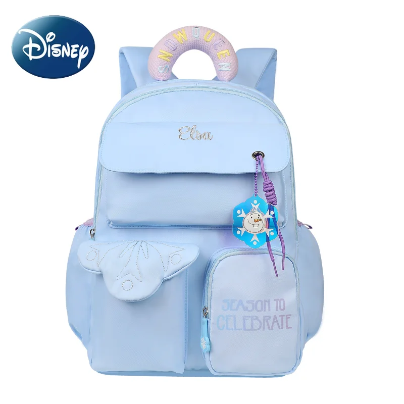 Disney Cute Schoolbag for Girls and Students Large Capacity Waterproof Lightweight Princess Backpack for Girls Free Shipping