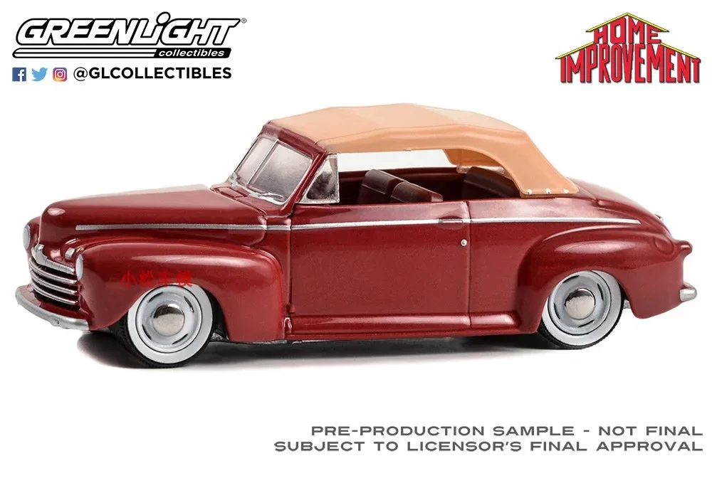 Роскошная модель автомобиля Ford Hollywood 40 из сплава 1: 64 для улучшения дома 1946