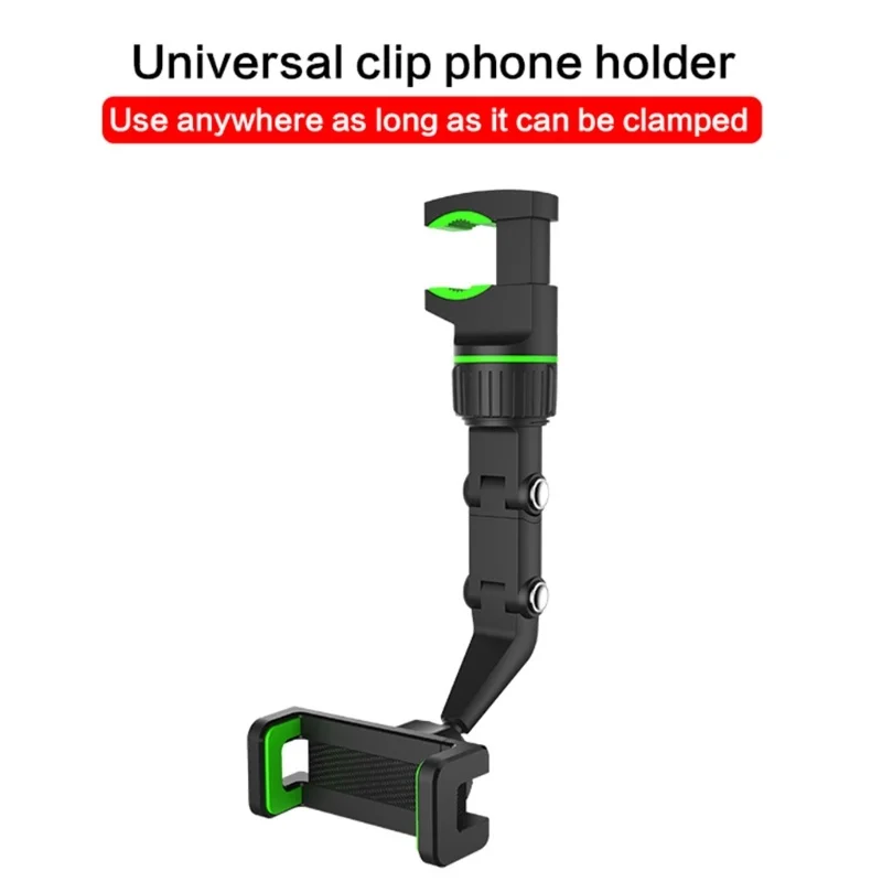

Adjustable 360-degree Rotation Universal Clip Car Rearview Mirror First-person View Video Shooting Driving Recorder H3CA