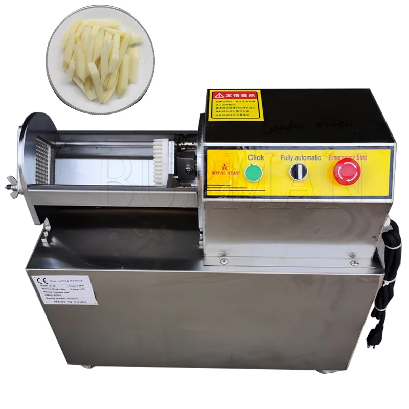 Коммерческая машина для резки овощей 2023 электрическая картофеля фри резак полос