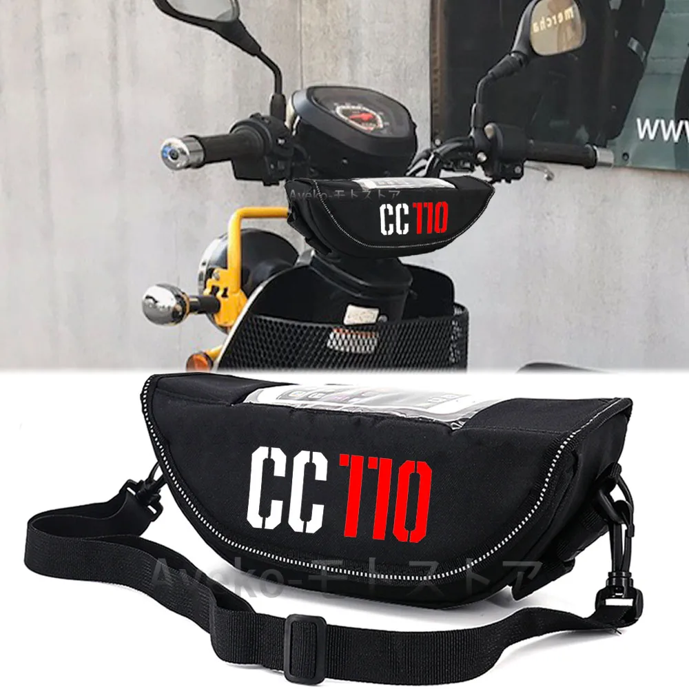 

Motorcycle handle bag navigation bag dustproof waterproof mobile phone bag For Honda Cross Cub 110 CC110 Handlebar storage Bag