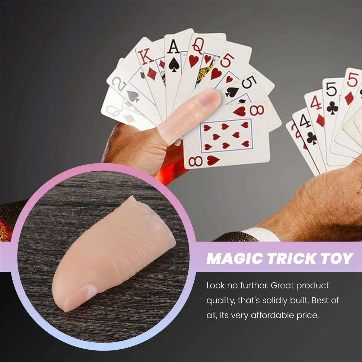 Мягкий кончик большого пальца поддельный волшебный трюк виниловая игрушка