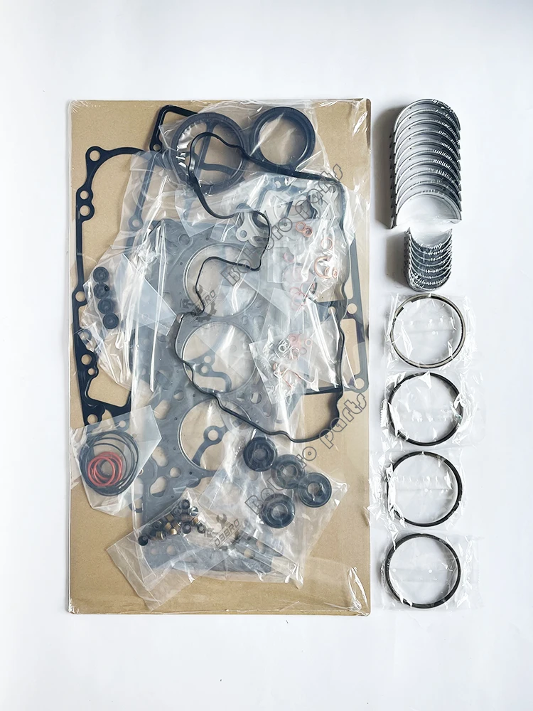 

Комплект колец для ремонта V1302 с полной прокладкой, поршневые кольца, подшипники, втулка для стержня для двигателя Kubota