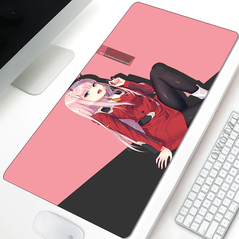 

Mousepad Large Custom New MousePads Mouse Mat keyboard pad Zero Two Darling in the Franxx Carpet Soft Laptop Gamer Table Mat