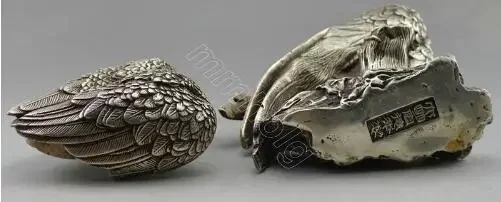 Коллекционное украшение старой ручной работы Тибет серебряная резная статуя