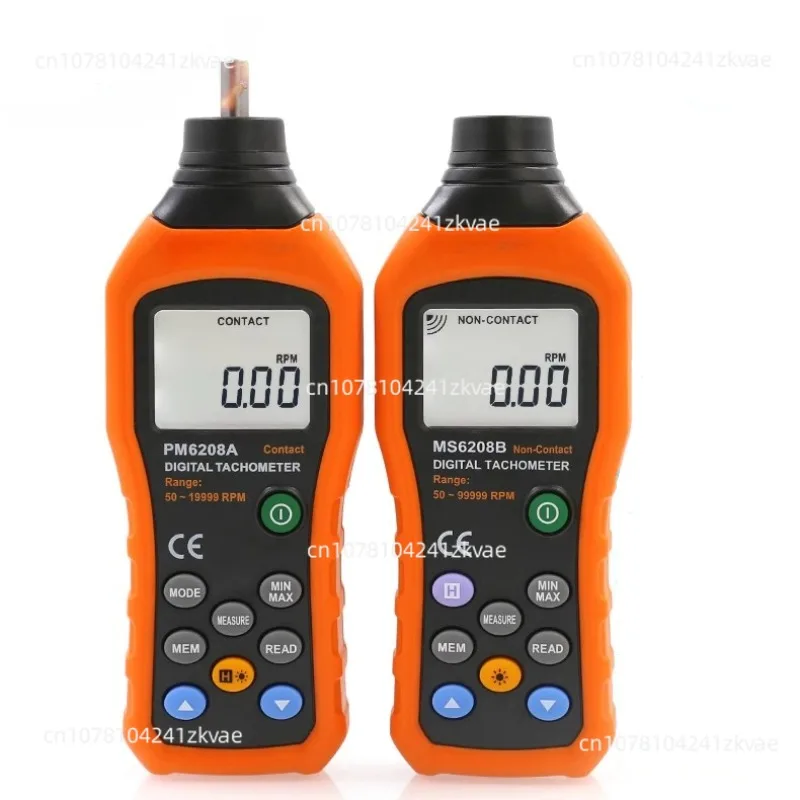 Pm6208a 6208b Цифровой дисплей Измерение скорости Велометр тахометр