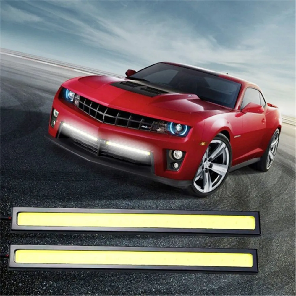 

2/3/6 Pcs 17cm Waterproof Led Cob Light Stripe Super Bright For Car Racing Daytime Light Fog Light For Most Ships RVs Boat Light