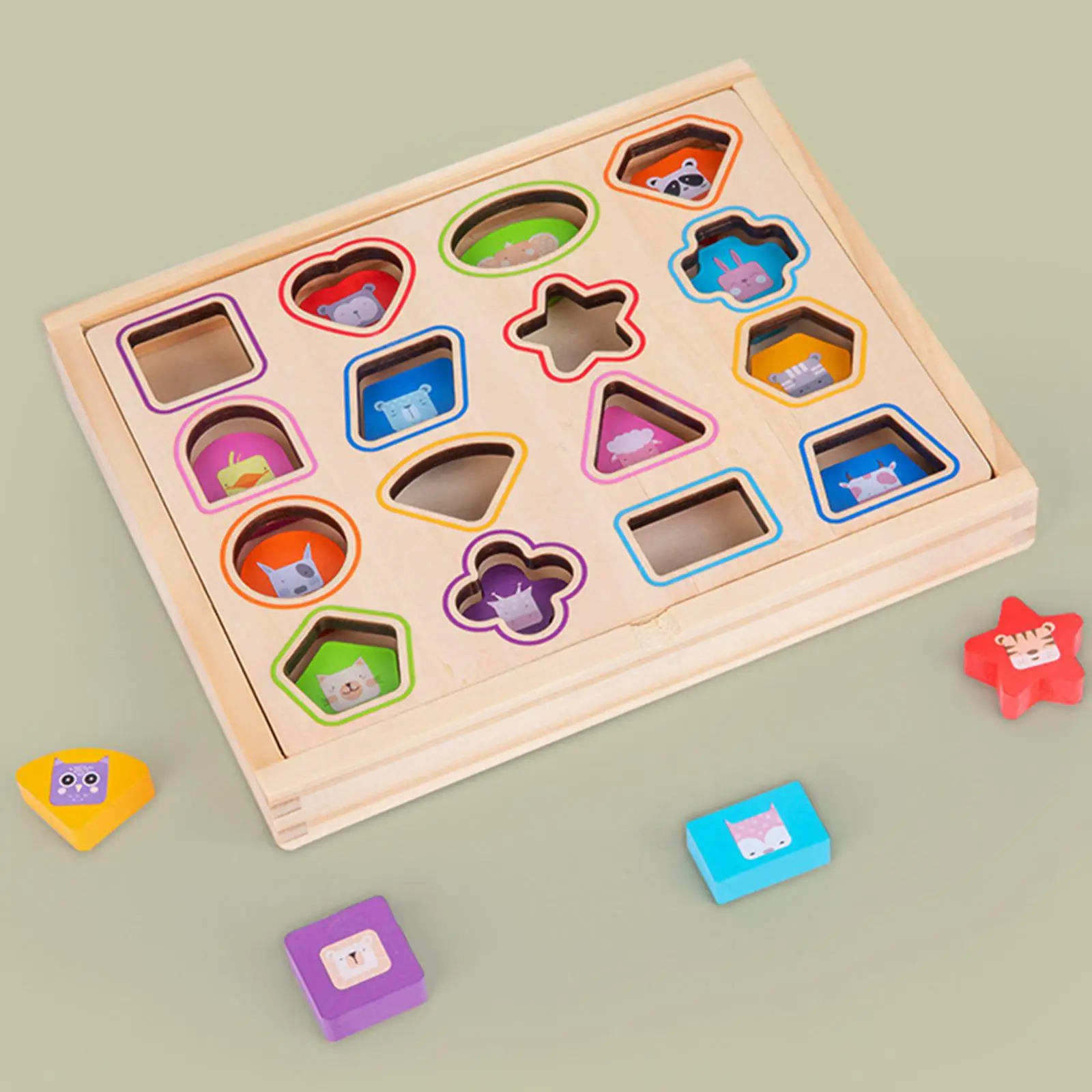 

Игрушки Монтессори в форме цветного сортировщика, деревянные игрушки-головоломки, развивающие игрушки для детей, Детский Малыш