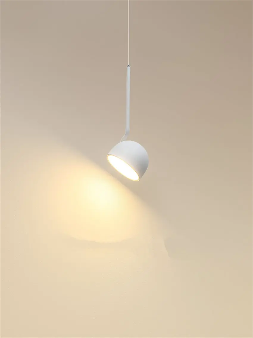 

Nordic Iron Long Line Dimming pendant lights Bedroom Bedside Lamp Designer Restaurant Rotating Single Bathroom pendant lamps
