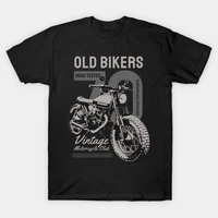 menwomens summer black street fashion hip hop old bikers vintage 1970 motorcycle custom t shirt cotton tees short sleeve tops