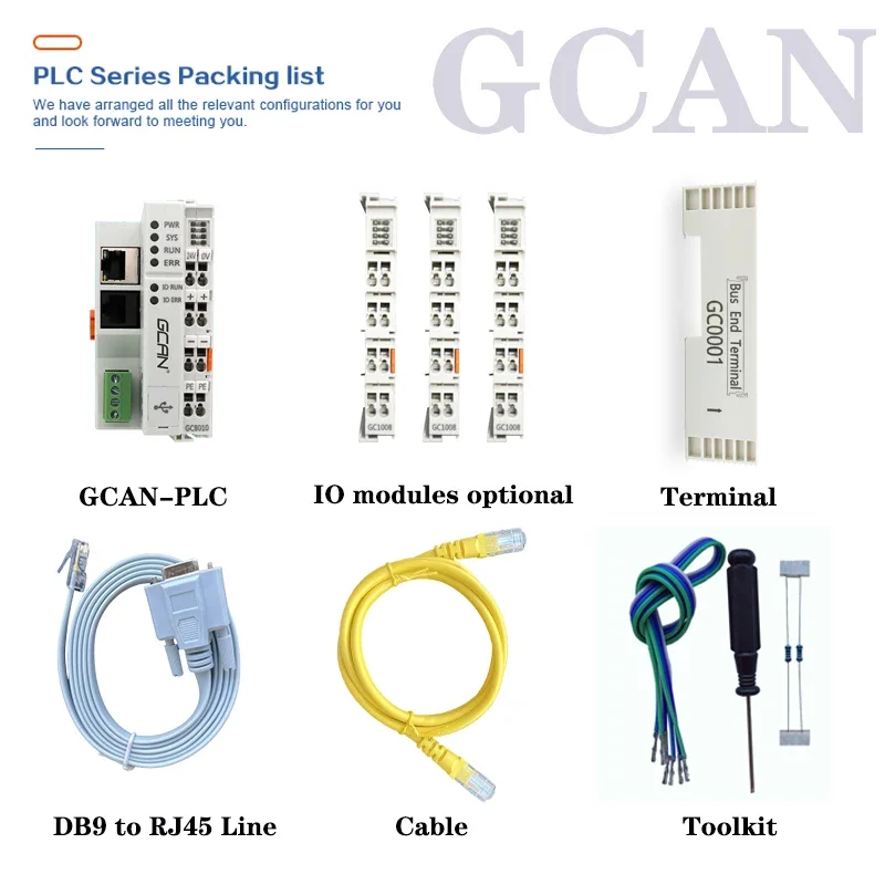 Заводская цена портативный логический контроллер GCAN PLC поддержка OpenPCS