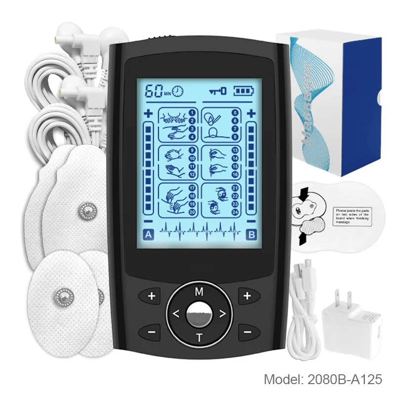 

EMS Eletric Muscle Stimulator Physiotherapy Tens Digital Pulse Massage Machine Acupuncture Body Massager HealthCare Relax