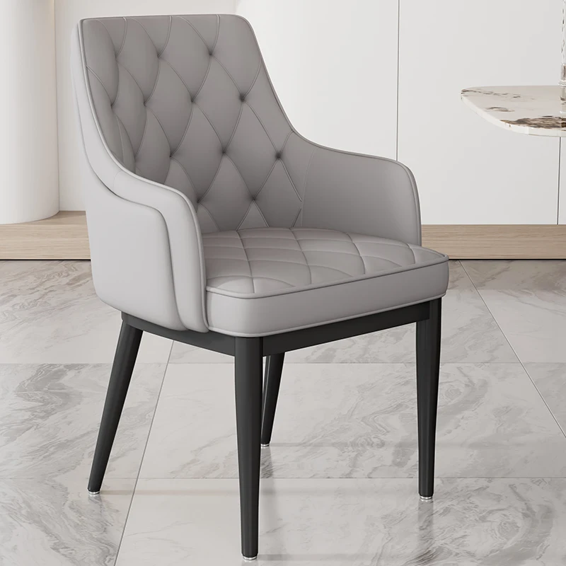 

Lounge Accent Luxury Chair Office Salon Nordic Gray Vanity Chairs Stool Throne Sillas De Oficina Furniture Living Room WXH30XP