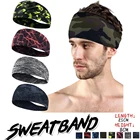 Мужская спортивная повязка на голову, повязка на голову для спорта, цвета на выбор