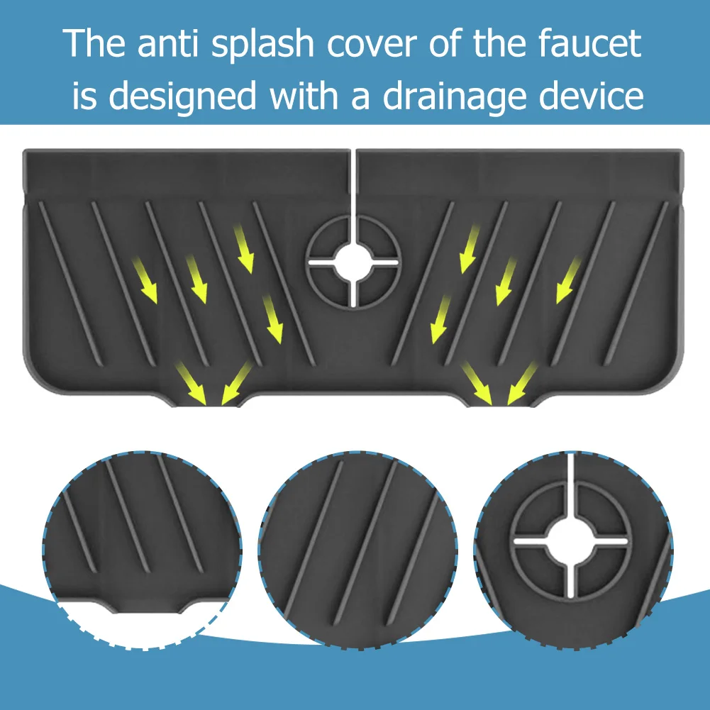 

Силиконовая оболочка столешница для крана, защита, впитывающая экокожа, брызговик, оболочка воды, искусственная кожа для кухни