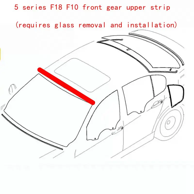 Применим для BMW 5 серии F10 F18 520i 528i 530i 535i GT клейкая лента на лобовое стекло