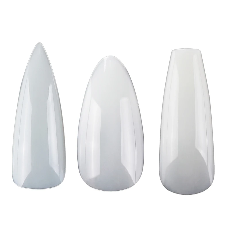 

500Pc Coffin Nails Ballerina Fake Nail Tips Full Cover Manicure Design Acrylic Nails for Women
