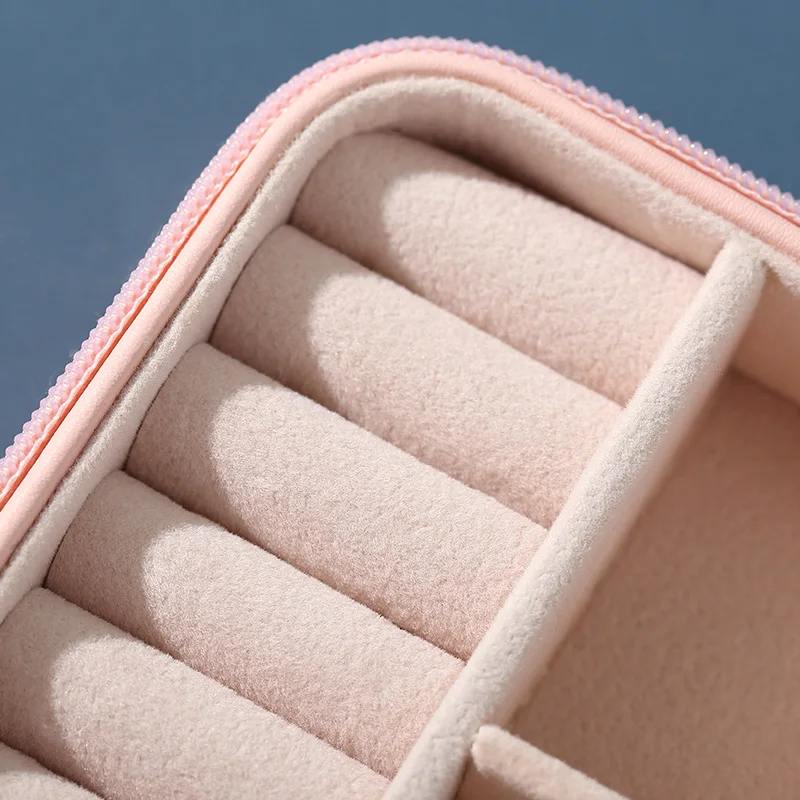 Casegrace Leather Jewelry Box Portable Double Layers Display Jewelry Storage Organizer Necklace Earrings Holder Jewellery Case