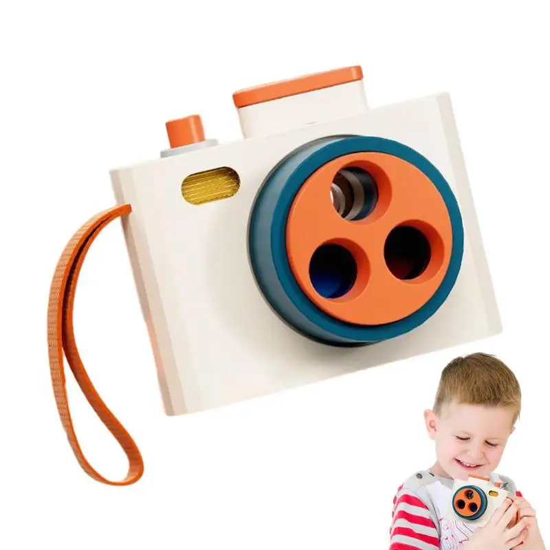 

Игрушечная камера, музыкальная камера на батарейках, игрушки для распознавания цветов, легкая камера, игрушки с переносным шнурком для улицы
