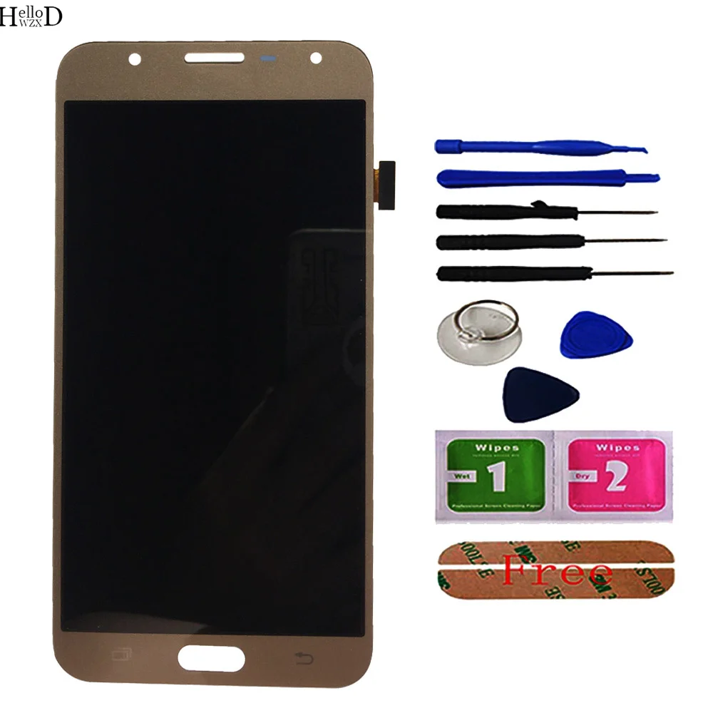 tft phone lcd display for samsung galaxy j7 2015 j700 sm j700f j700h j700m j700hds touch digitizer panel screen assembly tools free global shipping