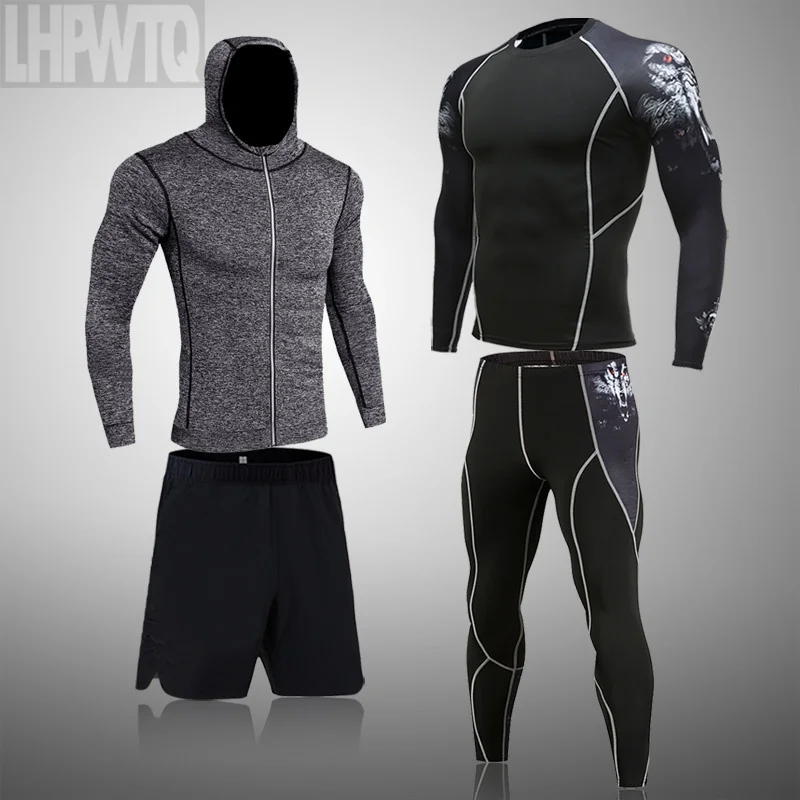 

Men's Sport Clothing Rashguard Men Thermal Underwear Winter Set Compression 2023 Men Underwear Jogging Suit Tracksuit Long Johns