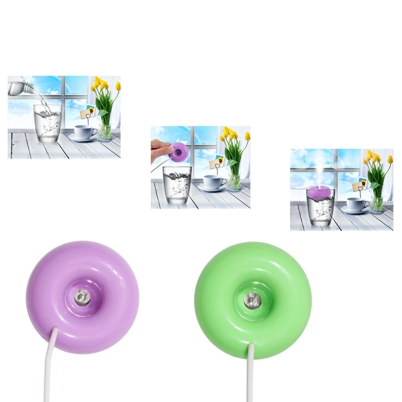 

Mini USB Donut Humidifier Air Purifier Aroma Diffuser Home Office Car Portable