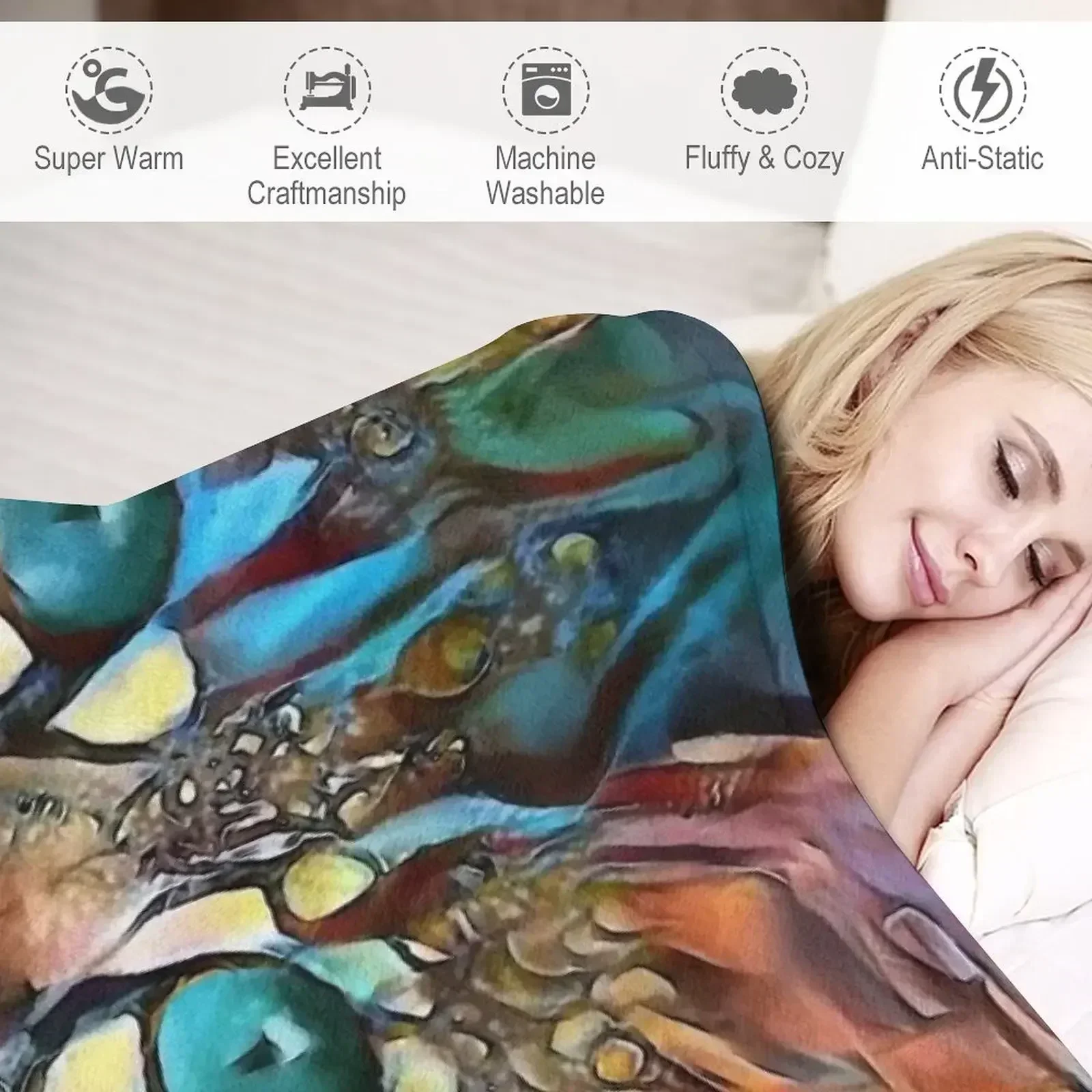 Андyna кот чат леа рош картины пледы красивые полярные декоративные одеяла для