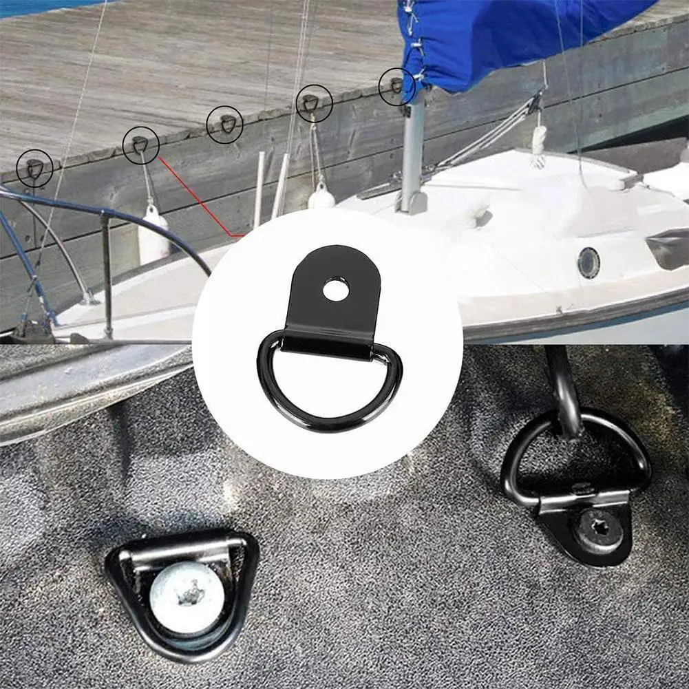 

D-type Rope Loop Rope Hook For Trailer Pull Ring Car Floor Pull Hook Loop Horizontal Loop Trailer Accessories X6K0